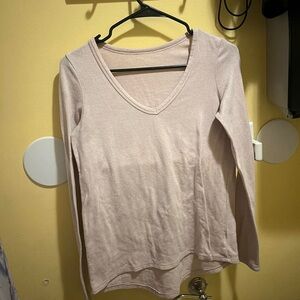 American Eagle Baby Pink Sleeve Shirt